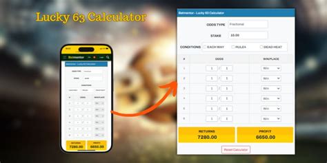 The quick way to calculate Lucky 63 bets 